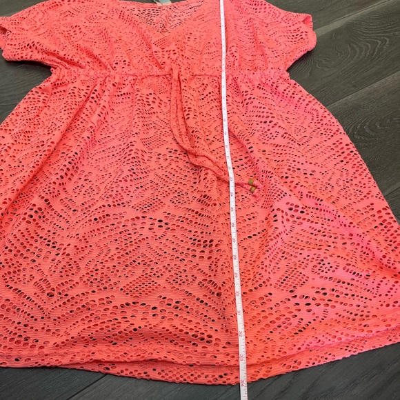 New Directions Swim Coverup Coral Beach Dress - Picture 9 of 9